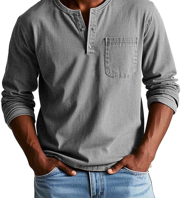 Frederico™ | Camiseta Henley Vintage