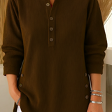 Elise Jersey de Punto Liso con Mangas Largas