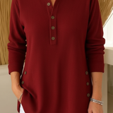 Elise Jersey de Punto Liso con Mangas Largas