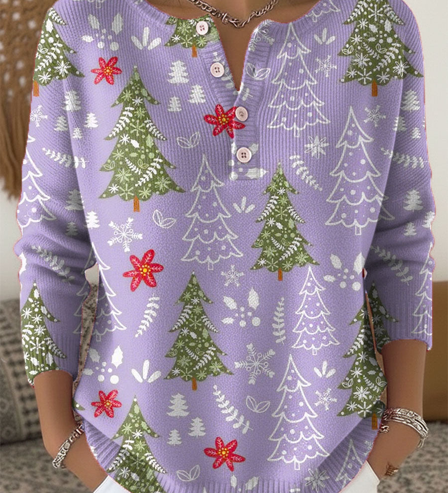 Edith Jersey de Navidad con Botones