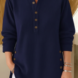 Elise Jersey de Punto Liso con Mangas Largas