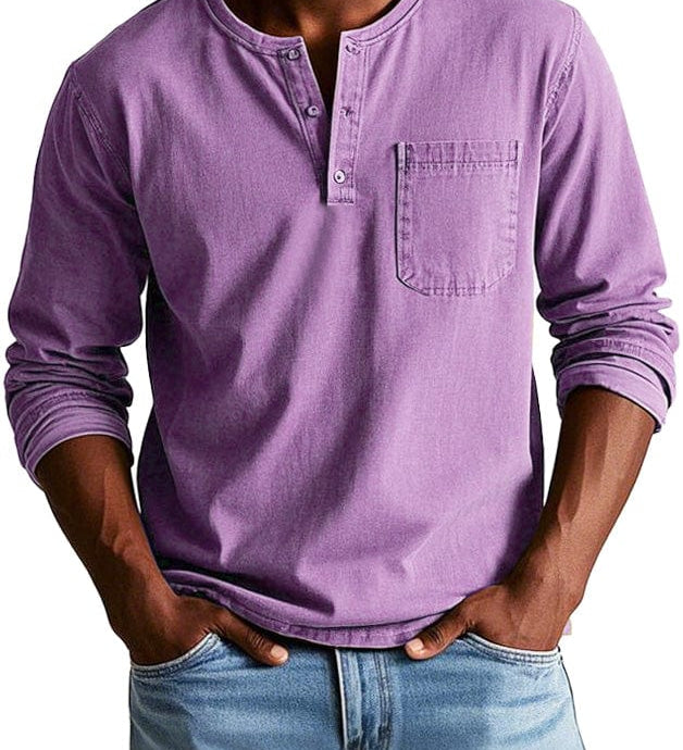 Frederico™ | Camiseta Henley Vintage