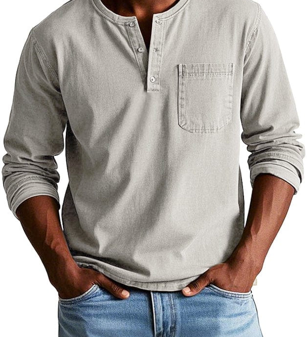 Frederico™ | Camiseta Henley Vintage