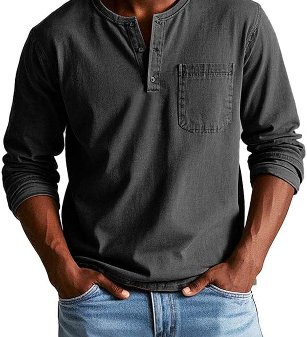 Frederico™ | Camiseta Henley Vintage