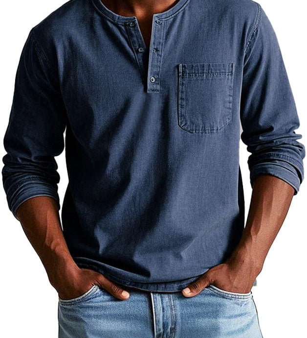 Frederico™ | Camiseta Henley Vintage