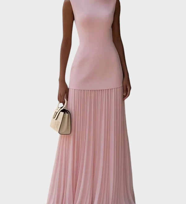 Ekaterina™ – Vestido largo sin mangas con volantes