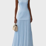 Ekaterina™ – Vestido largo sin mangas con volantes