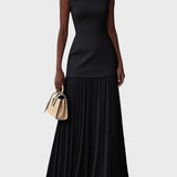 Ekaterina™ – Vestido largo sin mangas con volantes