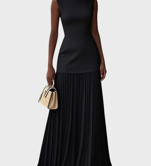 Ekaterina™ – Vestido largo sin mangas con volantes