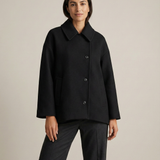 Johana - Abrigo Corto Elegante para Mujer con Diseño Minimalista