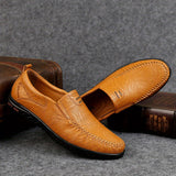 Elegantes mocasines de piel