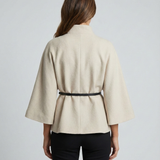 Milagros - Poncho Elegante para Mujer con Cinturón y Corte Estilizador