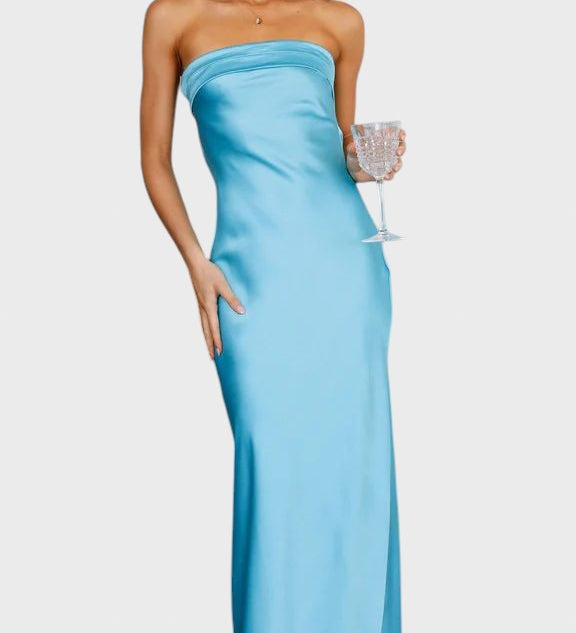 Ivomira™ - Vestido largo de satén