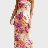 Ivomira™ - Vestido largo de satén