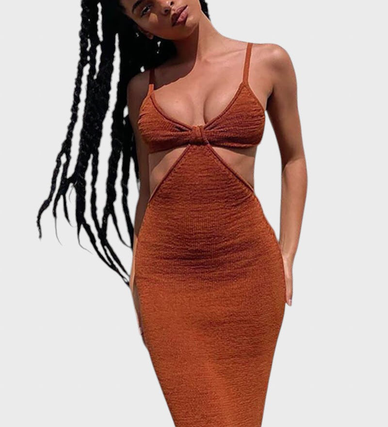 Iliyana™ - Vestido midi de punto