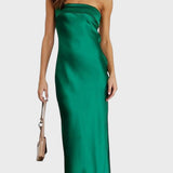 Ivomira™ - Vestido largo de satén