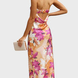 Ivomira™ - Vestido largo de satén