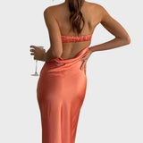 Ivomira™ - Vestido largo de satén