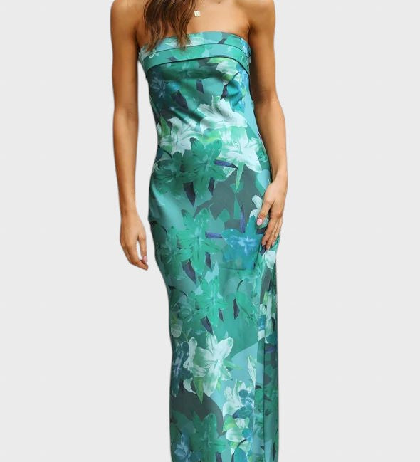 Ivomira™ - Vestido largo de satén