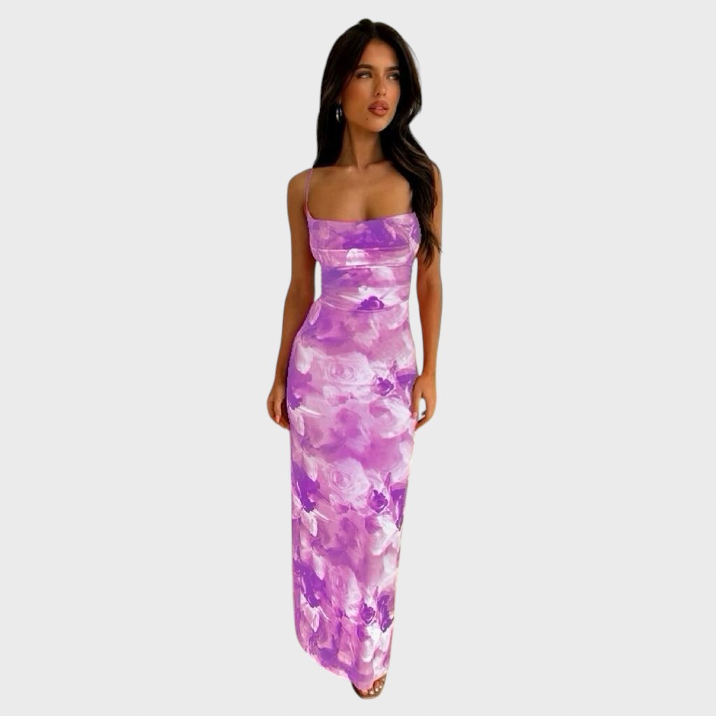 Krastina™ - Vestido romántico con motivos florales