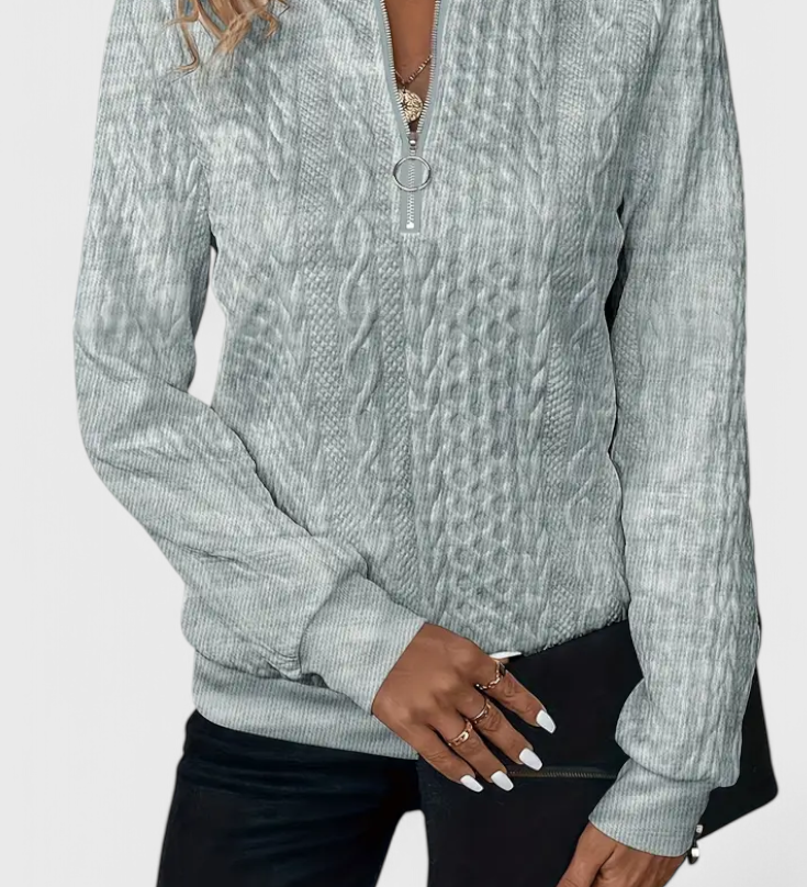 Zoey Jersey de Punto con Cremallera Suave