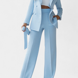 Julia Conjunto Urbano de Blazer y Pantalón de Corte Regular