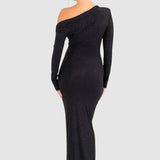 Stoian™ - Vestido maxi brillante