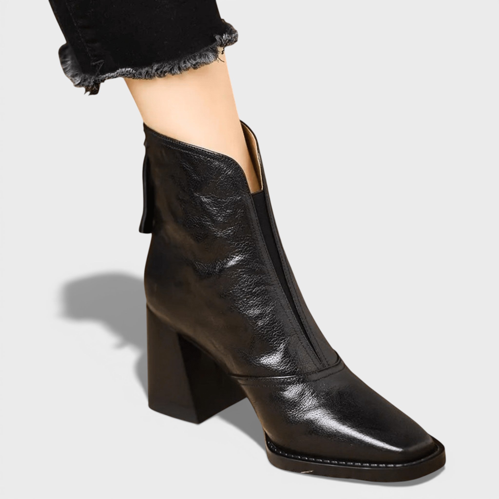 María - Botines Elegantes con Tacón Medio